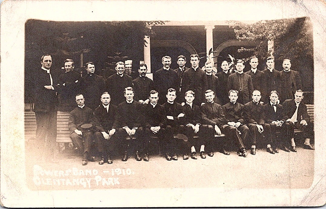Olentangy Park Columbus Ohio Powers Band 1910 Real Photo Postcard
