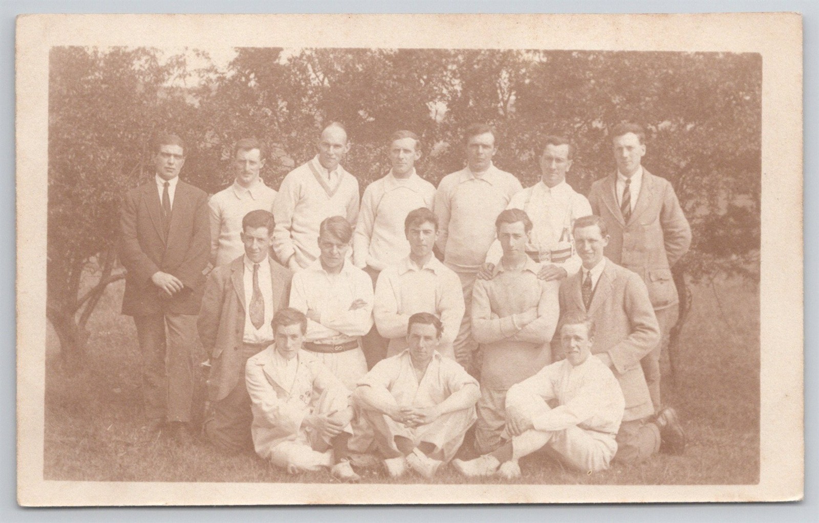University Of Michigan Cheerleading Squad 1916 Real Photo Postcard
