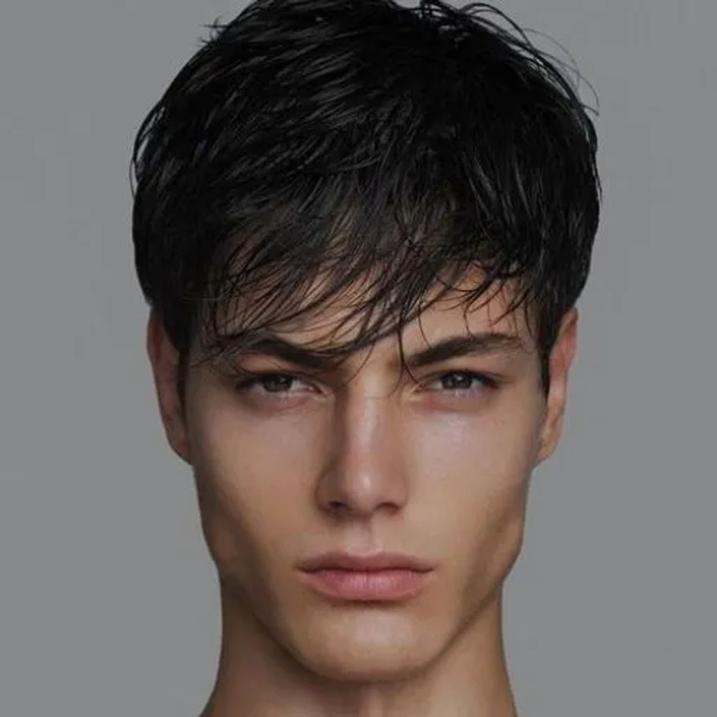 Long Fringe Hairstyle | Fringe haircut, Wavy hair men, Crop hair