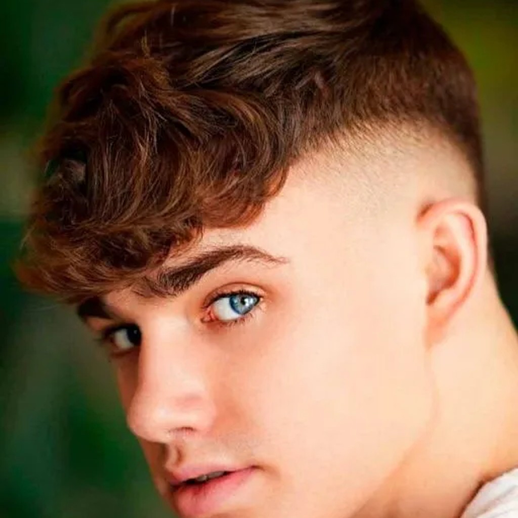 High fade curls hairstyle for male | HairstyleAI