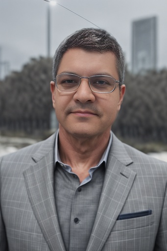 Man in formal clothes poses for acting headshot