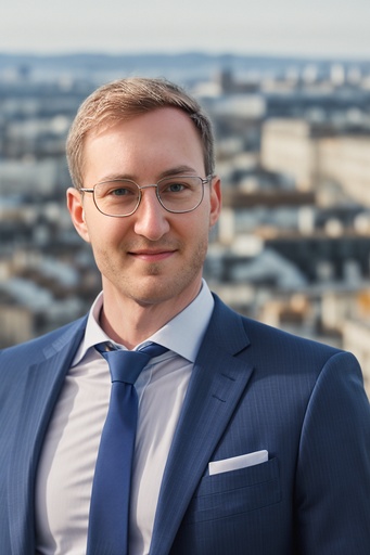 Photogenic young man wearing a suit