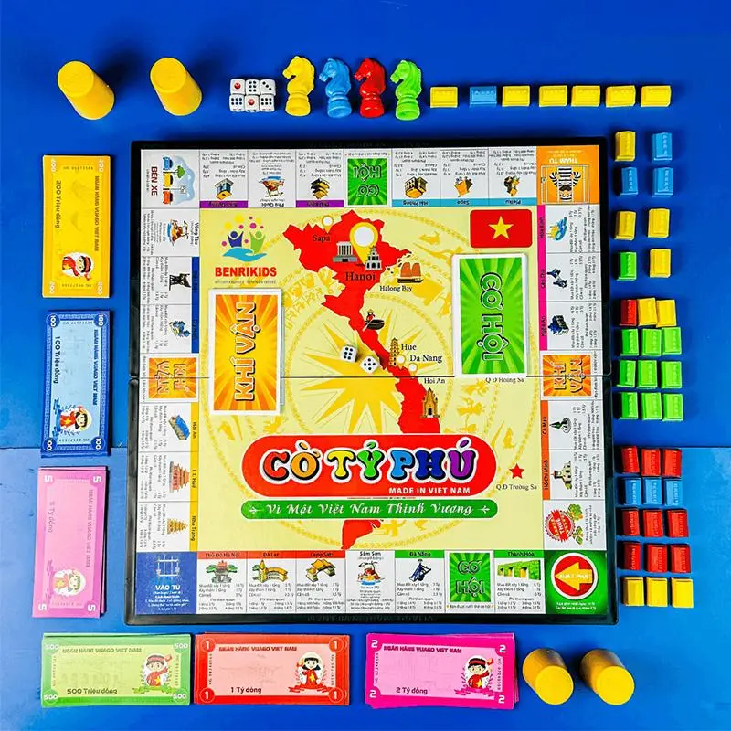 Bàn Cờ tỷ phú cùng các phụ kiện cần chuẩn bị