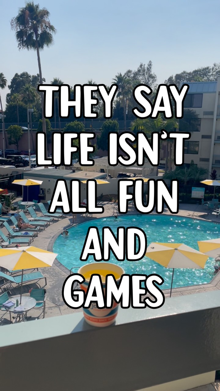 They say life isn’t all fun and games… but at the HoJo Anaheim, it is. 🏨✨
I put together o