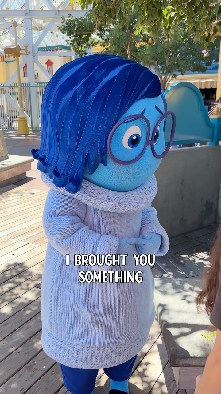 We didn’t know it was possible to make Sadness smile. 🥹🩵
We made Sadness a little keychain