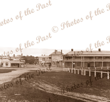 View to Crown Hotel & Battye's General Store, Victor Harbor, South Australia, 1907