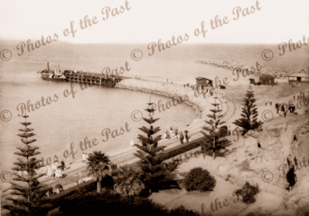 Granite Island, Victor Harbor SA CHEOPIS at jetty c1930s