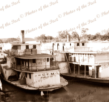 PS GEM & RUBY. Paddle steamers 1930