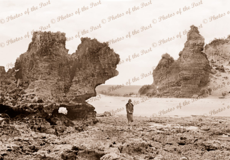 The Bluff, Aireys Inlet, Vic.c1920s. Victoria. Great Ocean Road