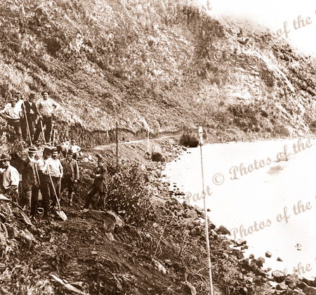 Constructing the Great Ocean Road, Vic.1920s. Victoria.
