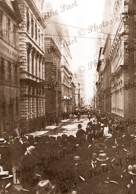 The Great Fire,Flinders Lane, Melbourne, Vic.1897. Victoria.