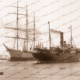 SS SYDNEY passing ship ORIENT, Port Adelaide, SA. c1890s. South Australia