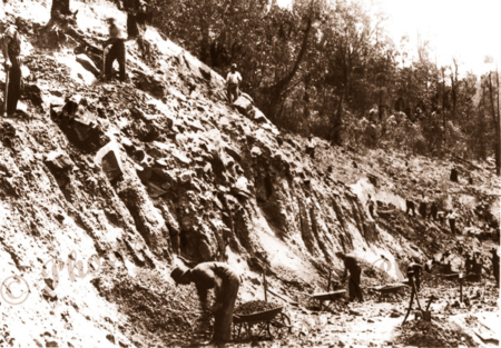 Constructing the Great Ocean Road, Vic.1920s. Victoria.