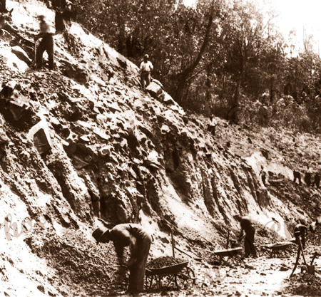 Constructing the Great Ocean Road, Vic.1920s. Victoria.
