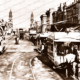 Horse trams, King William St Adelaide, SA.c1895. Soth Australia