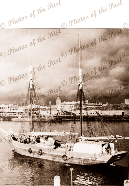 Ketch CAPELLA in Port River opposite Customs House, SA. Shipping