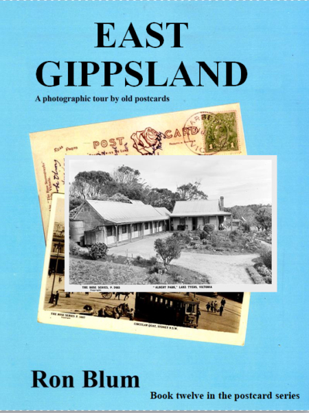 In this book, the twelfth in the postcard series we start at Bairnsdale and journey east to Bruthen, Orbost and Marlo. Side trips to the Lakes District visiting the Entrance, Lake Tyers and elsewhere. In the caves at Buchan we see magnificent stalactites and other sculptures created by Mother Nature. As with others in this series this book gives a short history of the humble postcard and how they were made but it is very much a picture book filled with large photographs from old postcards. We think you will enjoy the picture journey.