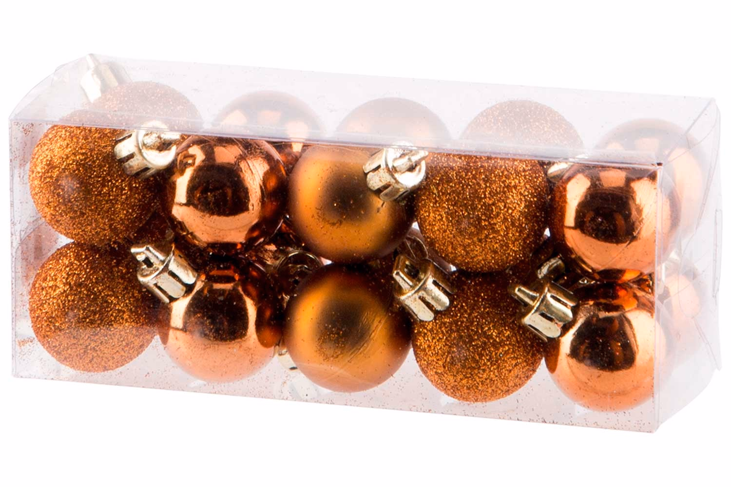 Weihnachtskugel Set20 Mix Zimt D3Cm Kunststoff