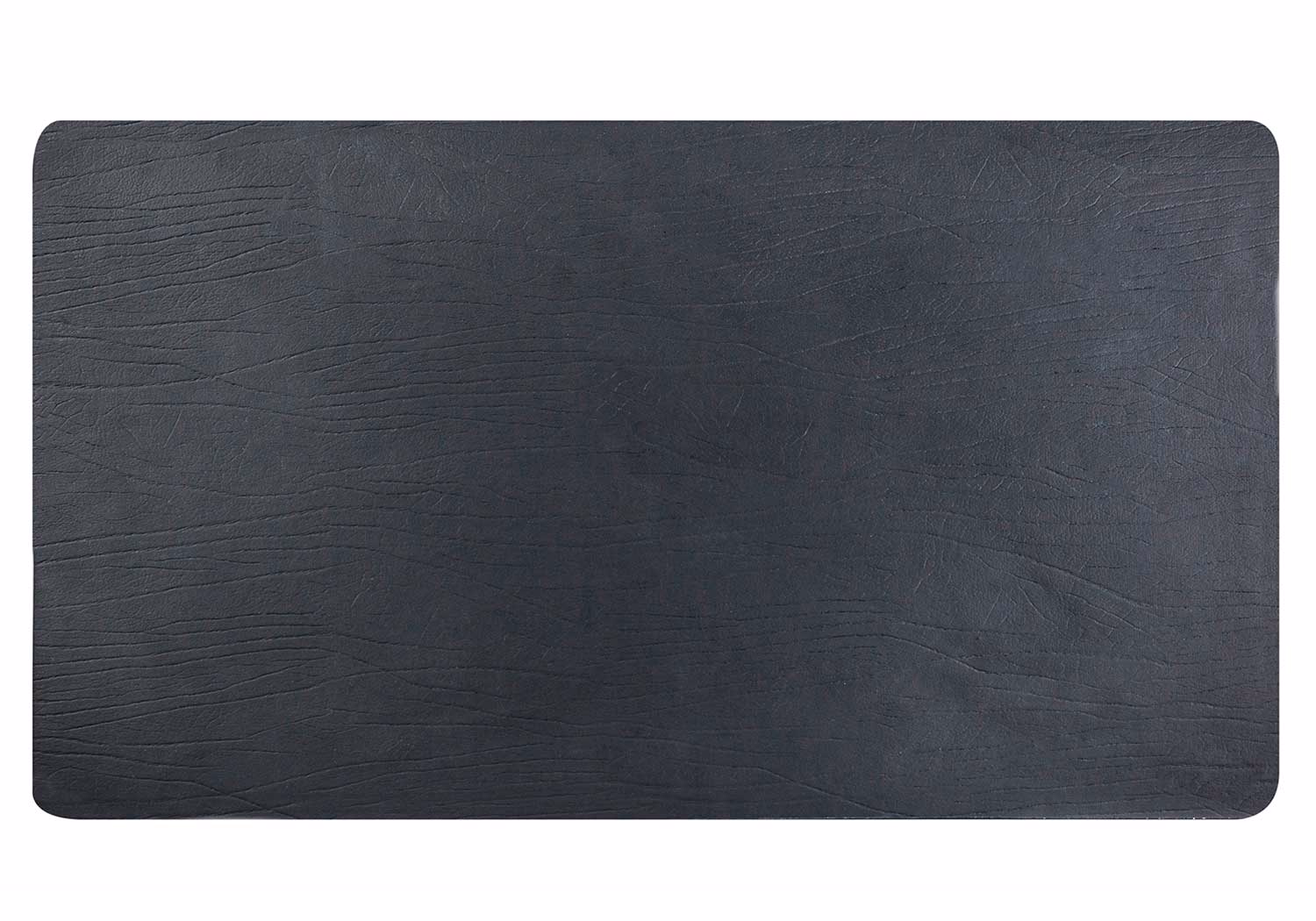 Placemat Leather Recycle Dz Black 43X30Cm-Rectangular