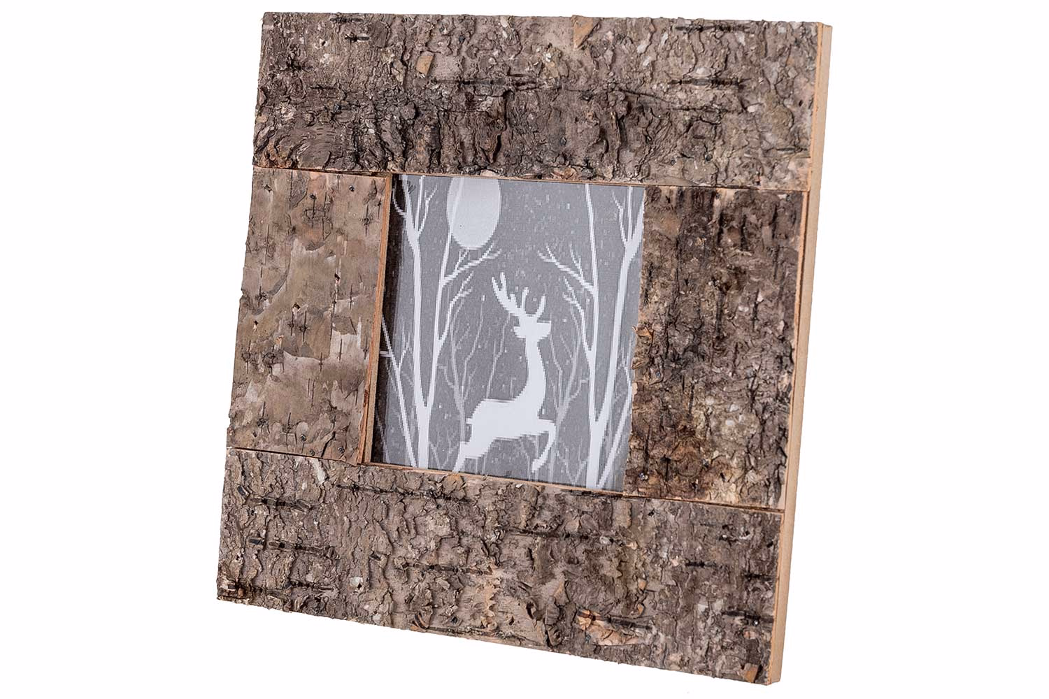 Cadre Photo Bark Brun 19X1,7Xh19Cm Bois 10X10Cm