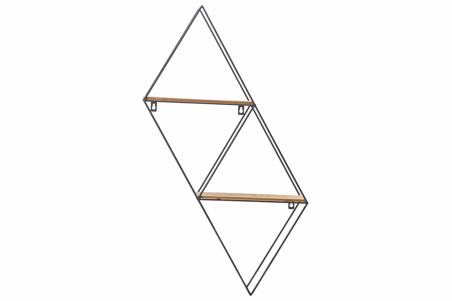 Rek Trapezium Zwart 29X10Xh75Cm Metaal