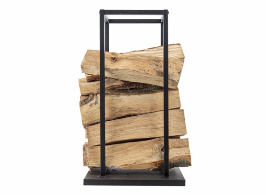Rek Woodblocks Zwart 33X33Xh58Cm Vierkan T Metaal
