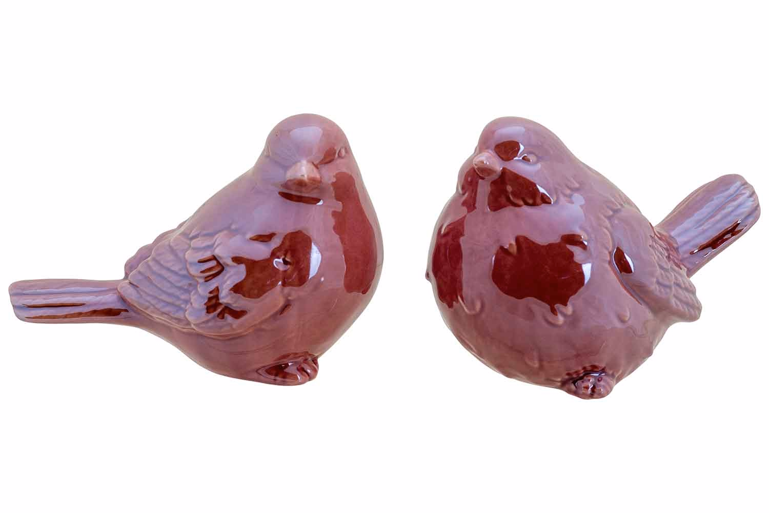 Bird Ass2 Dark Red 10X6,8Xh7,4Cmceramic