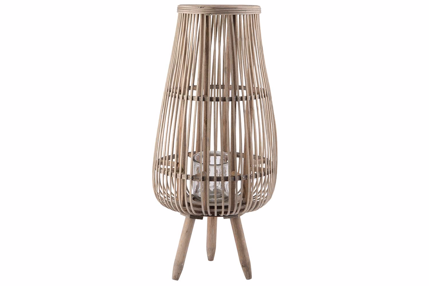 Lanterne Alta Naturel 28X28Xh58Cm Bois
