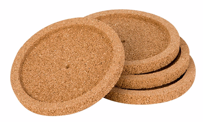 Flaschenuntersetzer Set4 D10,5Cm Kork