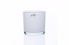 Pot White Emotion Heavy White 12X12Xh11,5Cm Cylindrical Glass