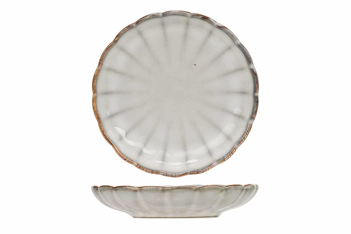 Concha Grey Mini Assiette D9,7Cm 