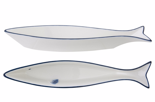 Kp Branzino Apero Dish 26,8X5Xh3,5Cmfish Shape - Kraft Box