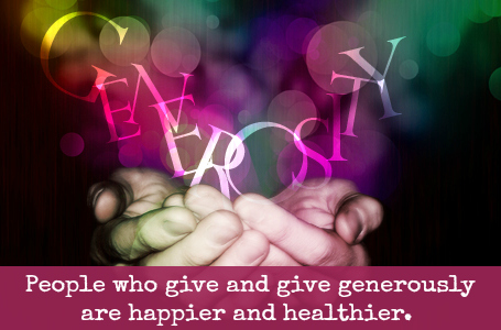 Giving generously