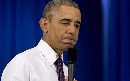 Obama frown