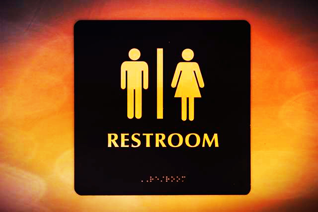 Restroom sign