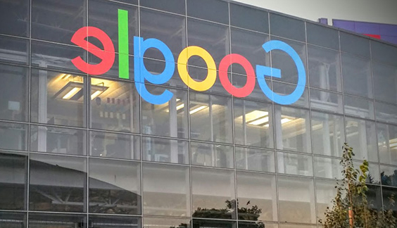 Reversed google building
