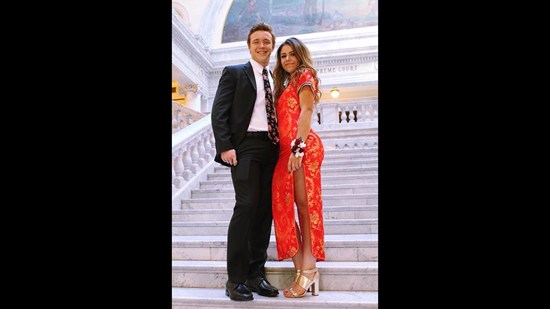 Hs student wears asian prom dress