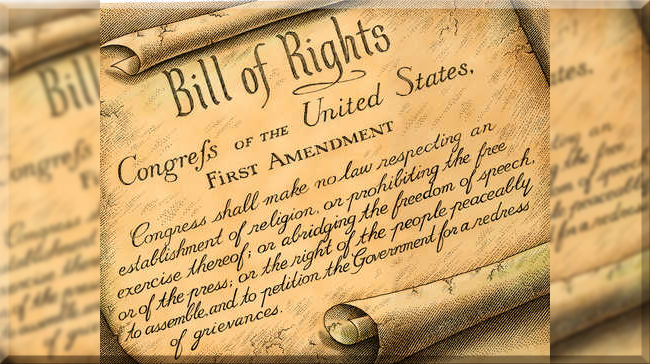 Bill of rights first amendment
