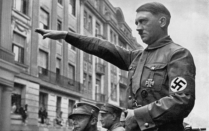 Hitler saluting