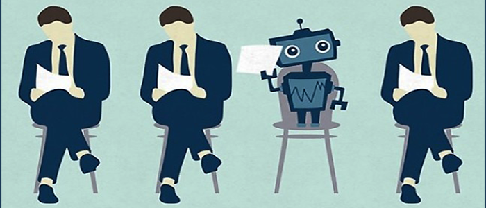 Robot applys for human job