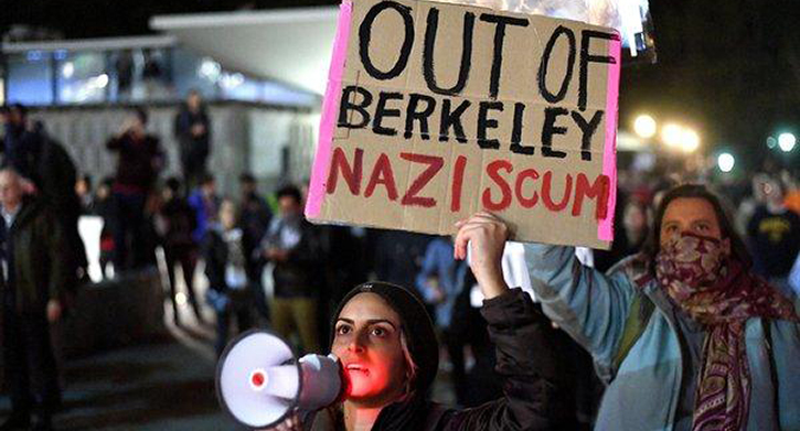 Left wing protest at berkley