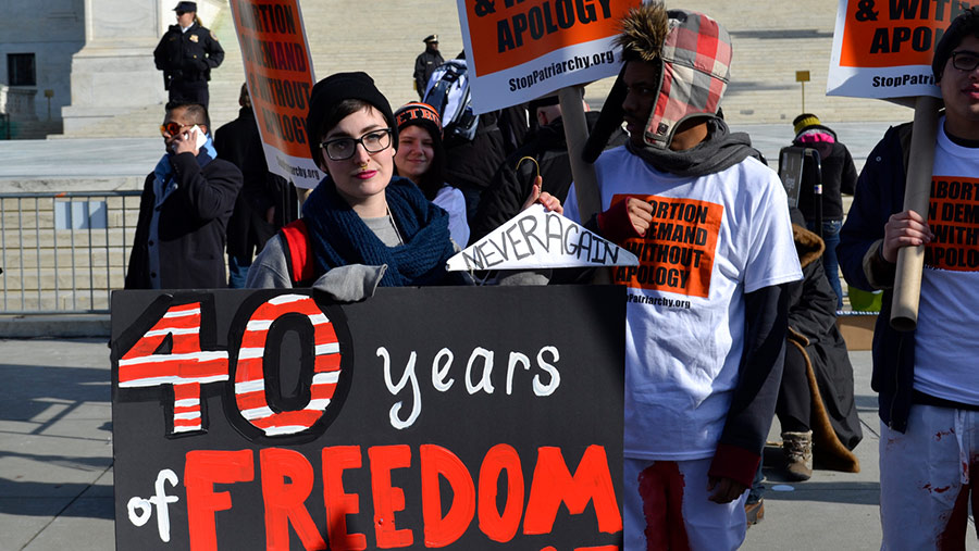 Pro abortion choice protesters 900