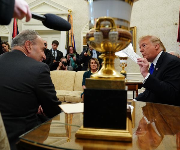 Trump meets with schumer