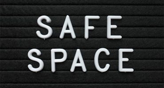 Safe space sign