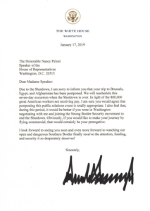 Junket cancelation letter