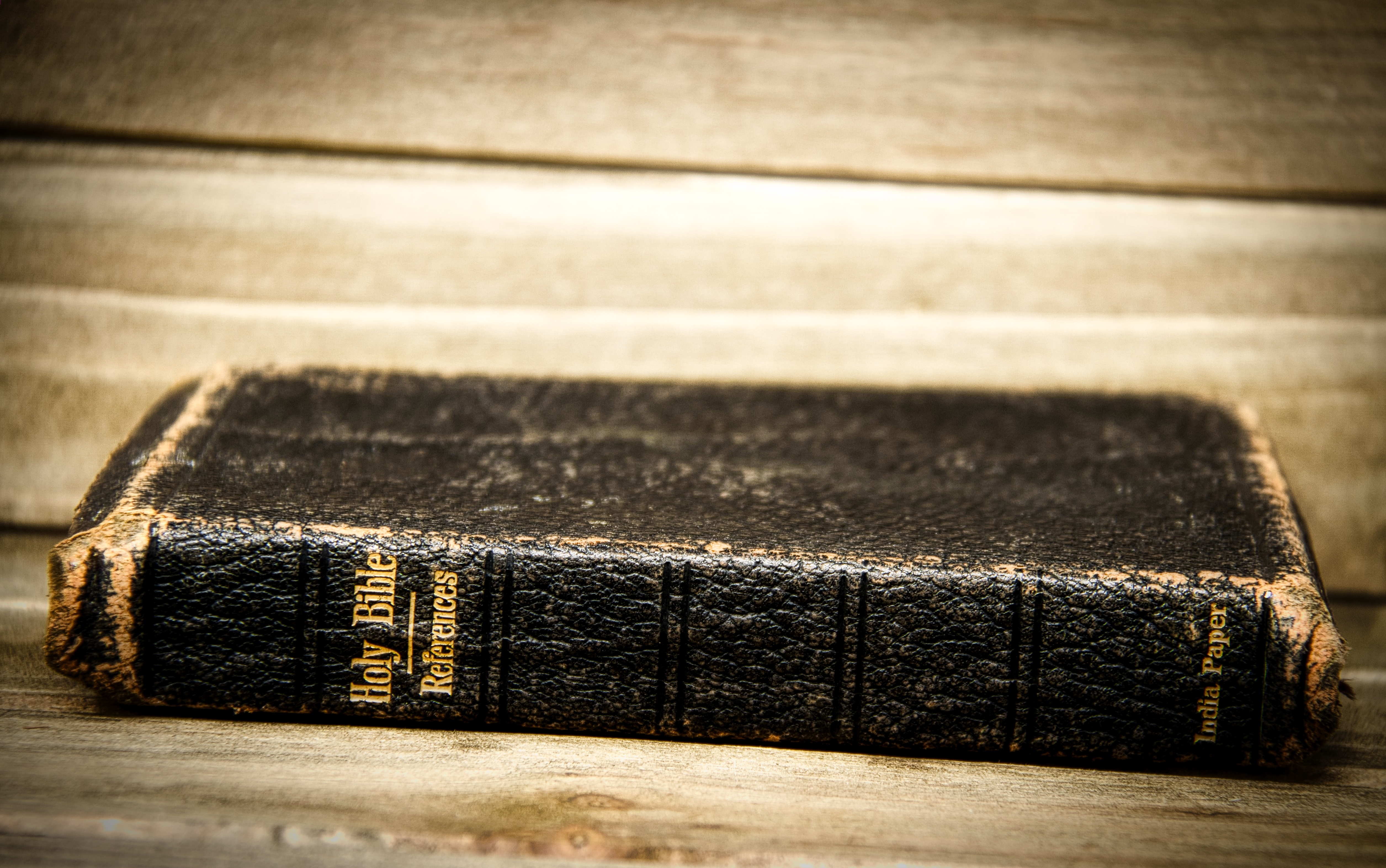 Old worn bible