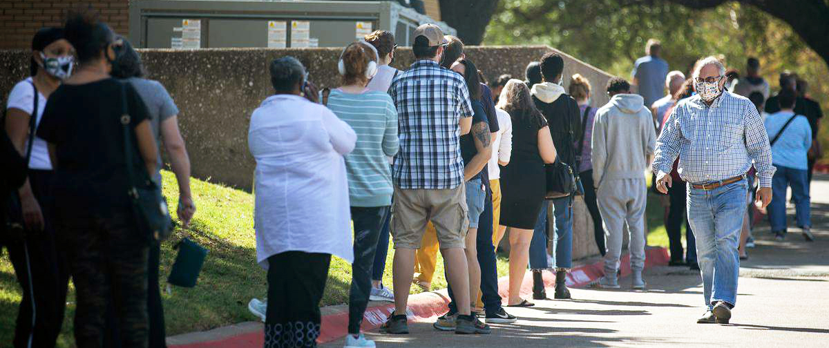Early voting lines houston