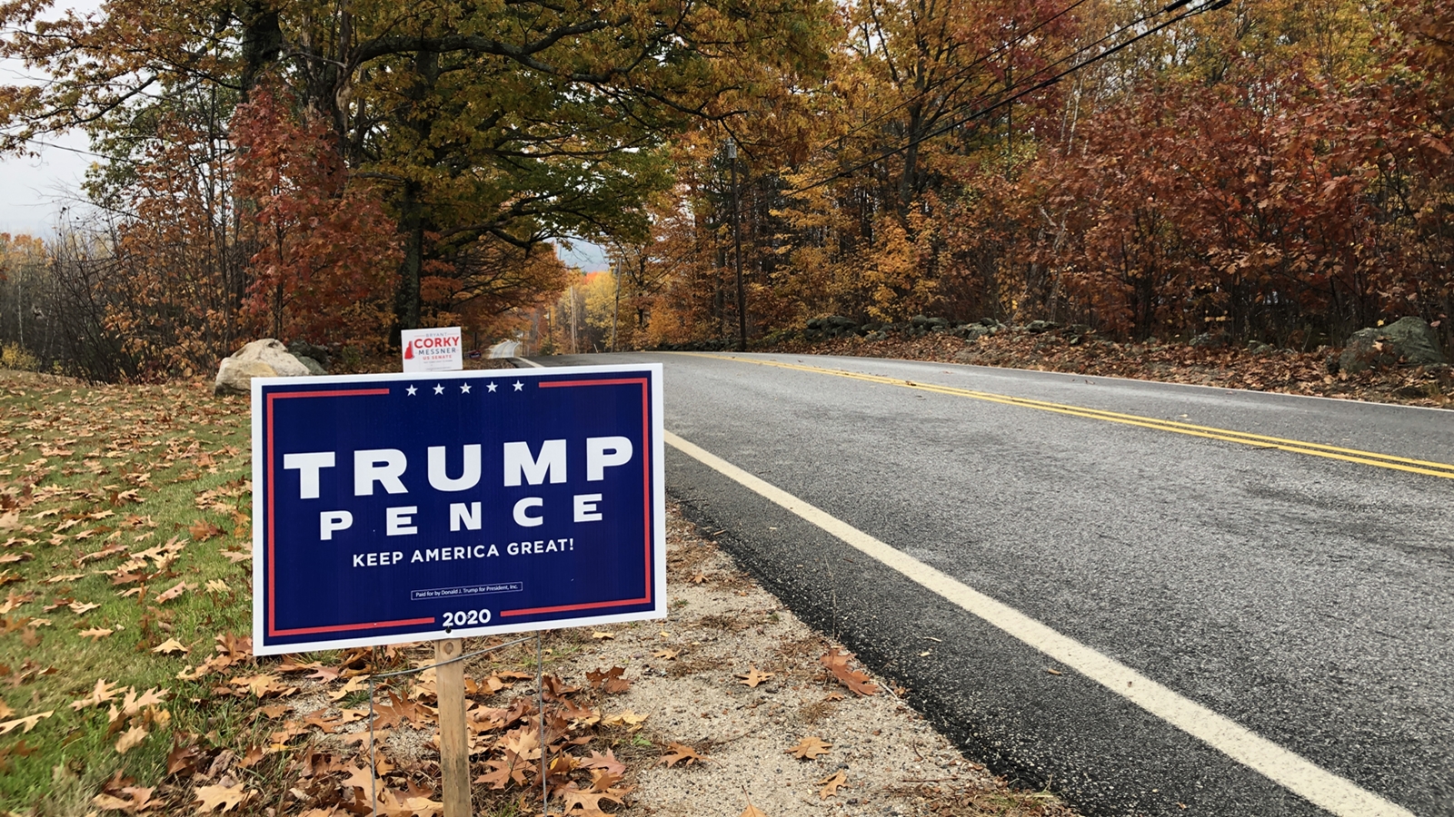Trump pence sign nh