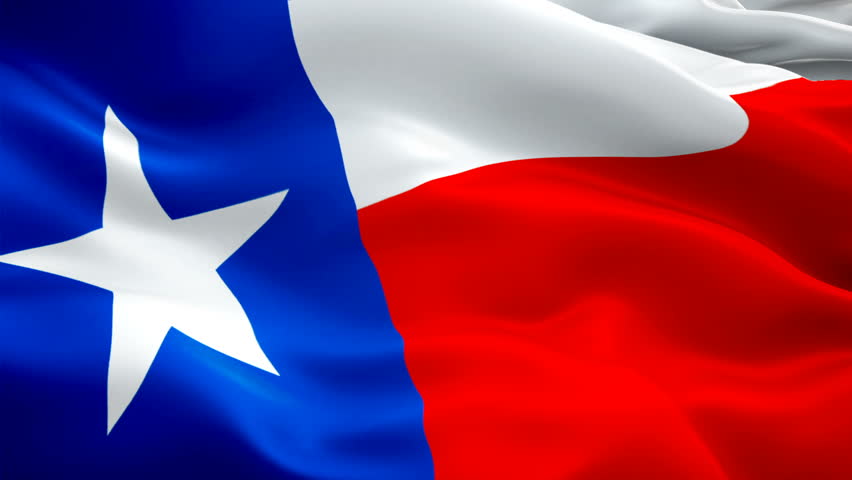 Texas flag waving