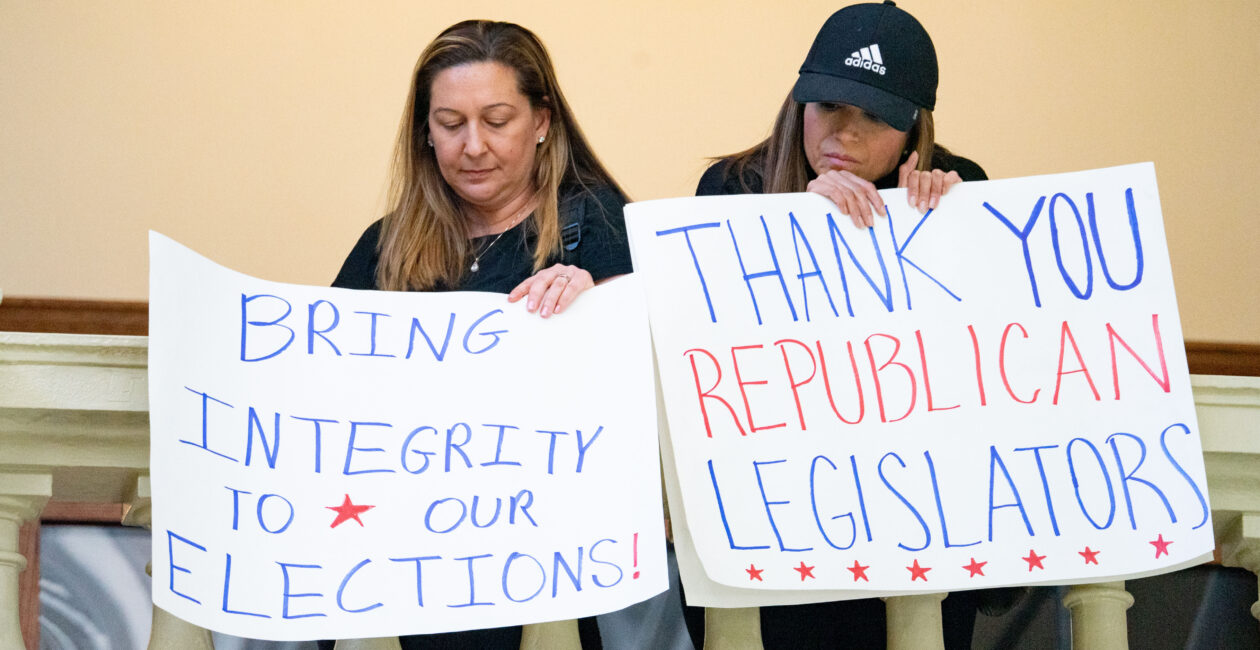 Protesters inside ga capital